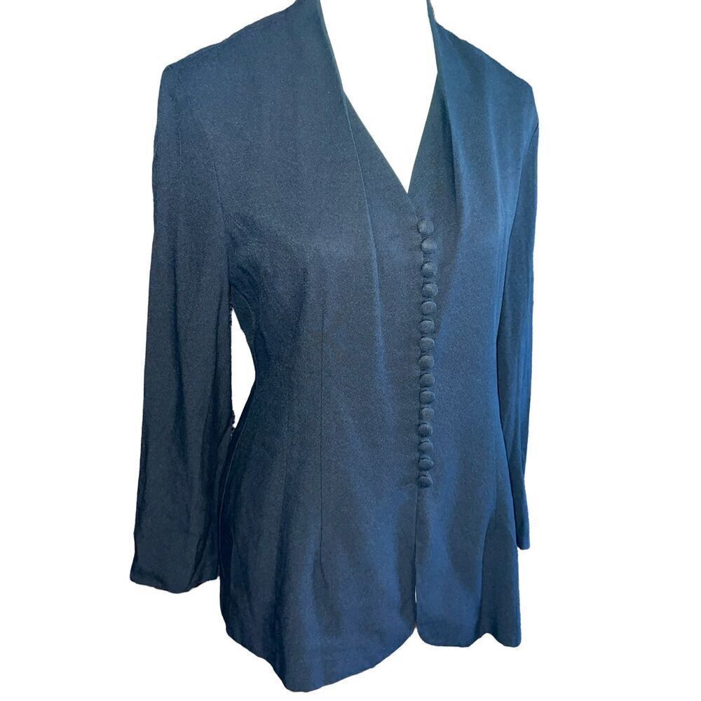 Lois Snyder Dani Max Tudor Blouse/Blazer Vintage 14 Petite - Picture 2 of 7